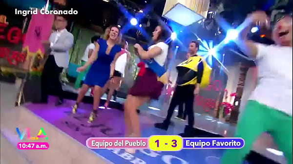 Ingrid Coronado Tetona Y Nalgona Minivestido Azul VLA