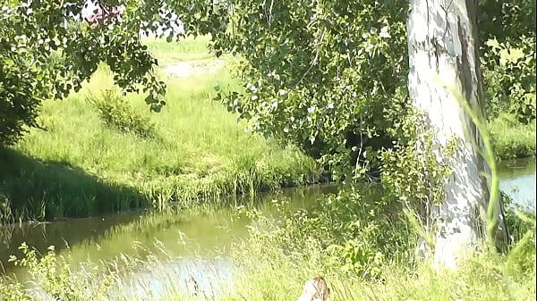 Milf Seductive Dame Sunbathing Undressed On River Bank. Random Man Is Watching. Exposed In Public. Public. Publicly. Crazy Beach Nudist. Ideal Rear. Slit. Blonde. Rear Entry.