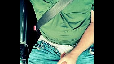 Be My Watching - Car Jacking - Tease Fucking My Luscious Foreskin Causes A Thick Spooge Of Jizz