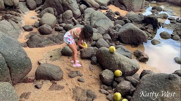 Unclothed Doll Found A Coconut On A Public Beach And Poured The Juice Over Her Form
