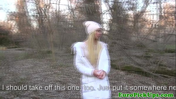 Sexy Blonde Picked Up And Talked Into Sex