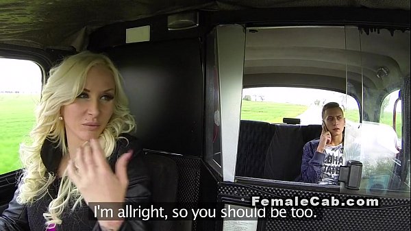 Mammoth Melons Golden-haired Cab Driver Cunt Slammed In Public