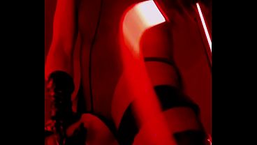 Femboy En Lenceria Con Latigo Rojo