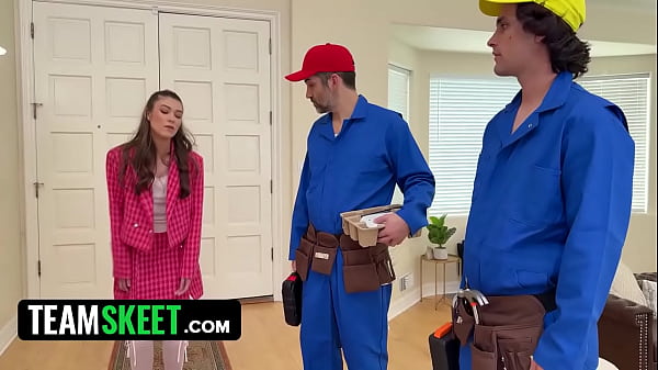 Teaching Stepdaughter To Relish Tech Pump With A Hammer And Shaft