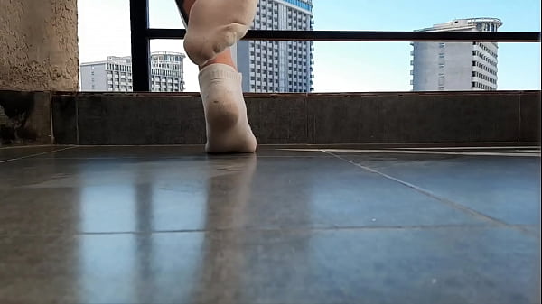 The Fixation Of Raunchy White Socks. Dominatrix Nika Gets Her White Socks Nasty On Purpose For A Kinky Servant Boy. Do You Lust To Wash Those Raunchy Socks In Your Muzzle?