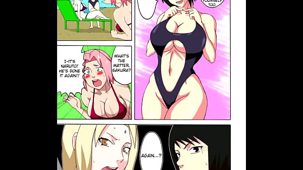 Naruto Fucks Sakura, Hinata, Shizune, Temari And Tsunade Powerful Until They Jizz.
