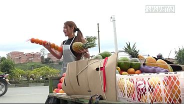 Latina Fruit Vendor Approached Outdoors, She Agrees To Leave With Him... What Happens Next Is Raunchy