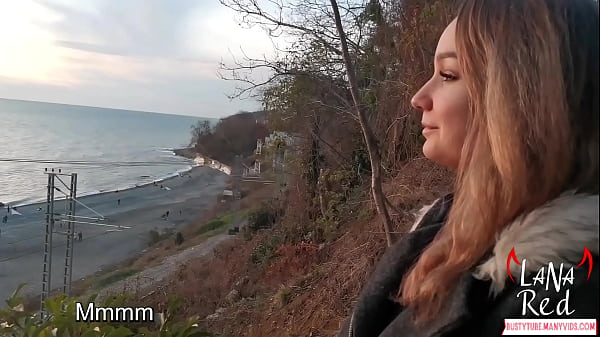 Vixen Sucked Stranger's Huge Cock At Sunset By The Sea And Swallowed Spunk - Treason On Outdoor - Lana Red