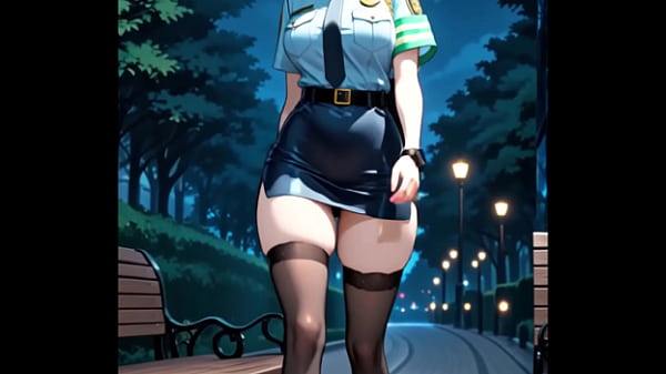 Lewdtoons Teaser- Night Shift [AI Generated] Nympho Police Babe Sex Hentai