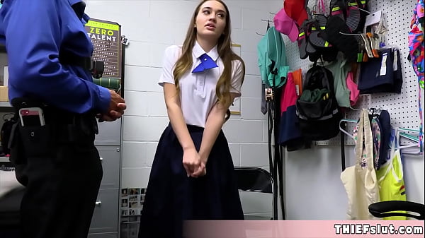 Pretty Uniform And A Large Stolen Pink Dildo These Are All She Has On Her Time To Discipline Her