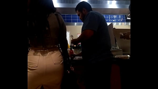 Nice Backside In White Skirt At Mall