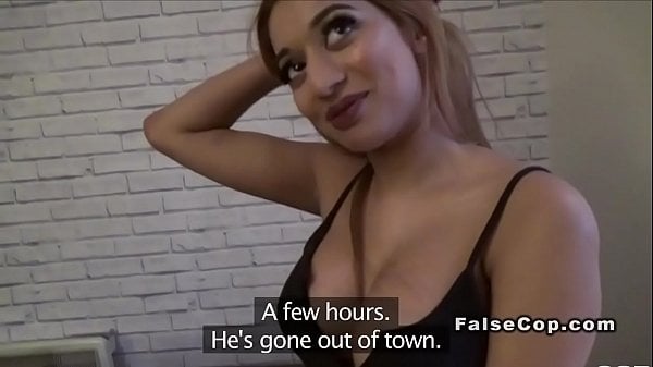 Fake Cop Slams Enormous Titties Seducing Wife