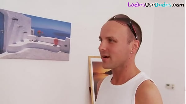 Femdoms Dildo Plowing Their Obedient Bf In Ffm Threeway