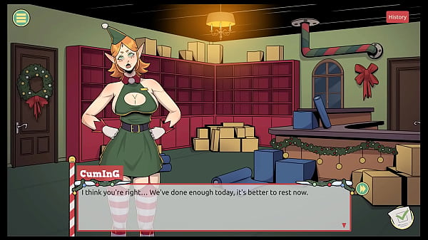Claus' Secret Stun [ XMAS HENTAI Game ] Ep.3 Mrs Santa Provoke Us With Her Underskirt BACKDOOR Fill !