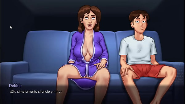 Noche De Pelicula Con Mi Madrasta Termina Caliente