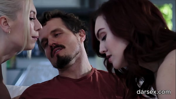 Stacked Golden-haired Vixens Pass Mammoth Prick With Gorgeous Red-haired Room Mate - Freya Parker, Kay Charming, Robby Apples