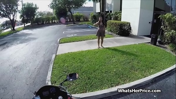 Straddling Boner On Outsiders Bike After Job Interview