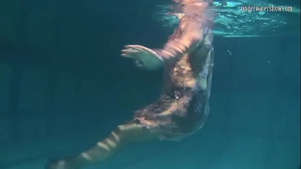 Dressed Underwater Stunner Bulava Lozhkova Swimming Stripped