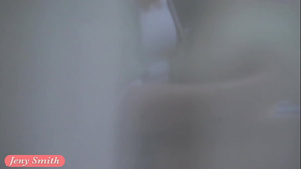 Spying On Jeny Smith Thru The Window While She Take A Bare Selfies.
