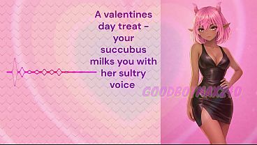 [F4M] Valentine's Day Special, Your Succubus Gf Milks Your Dick With Her Voice Joi Valentine's Gift, Mind Fuck Wank Off Instruction