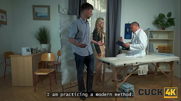 CUCK4K. Randy Doctor Massaged Her Cooch... In Front Of Husband