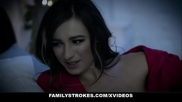 Stepaunt (Casca Akashova) Fucks Her Stepniece (Avery Moon) And Stepnephew For Christmas - FamilyStrokes