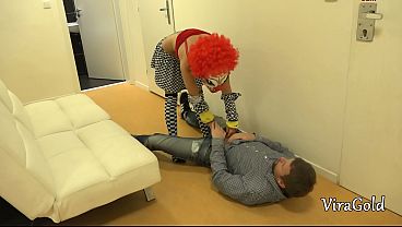 Porno Clown Prank With Nailing Snatch And Money Shot