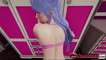 Hot Anime Chick Miwa In Stockings 3D Hentai - Rear Entry POV Sex Near Wall, Desk Side Pose Sex With Close-Up Views, And Lifting Tied Intense Sex Ending With Cum-fill