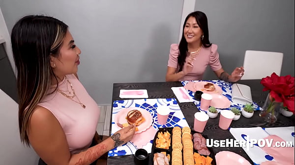 And Knees An Asian-Latina Family Feast | UseHerPOV
