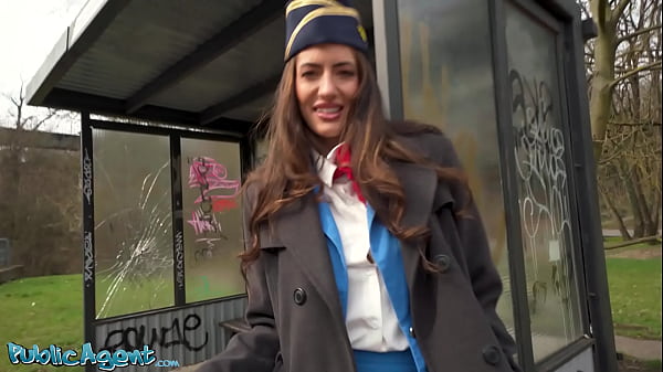 Public Agent - Busty Rack Chestnut-haired Air Hostess Coco Bae POV Blowjob Smoking Sex Outdoors Fast Forceful Plow