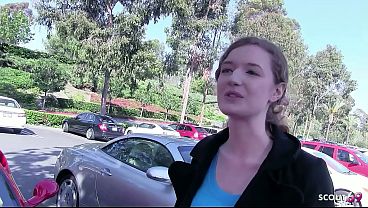 Skinny Legit Ginger Redhead Cutie With Red Bushy Cunt And Saggy Melons Pick Up For Rough Casting Nail