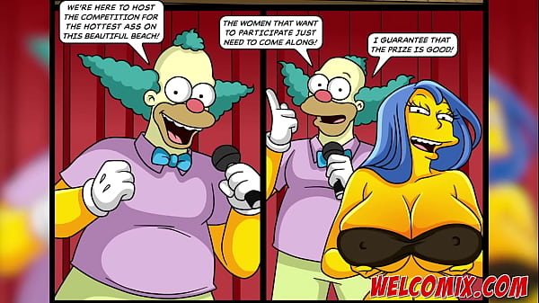 The Steamiest Rear On The Beach! Massive Behinds! The Simpsons Porn
