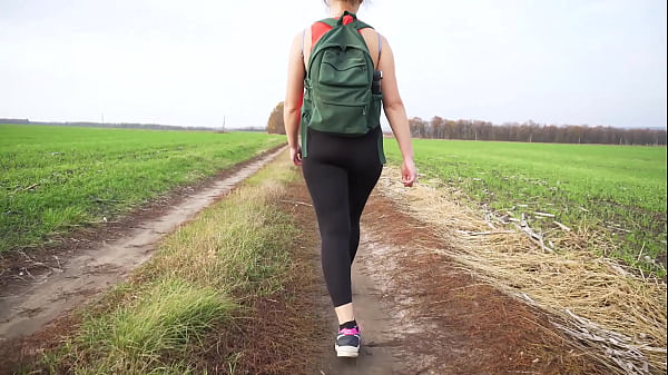 Mommy In Black Tights Walks And Tortures Her Nice Backside