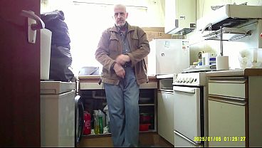 Old Dude Dressed And Unclothed