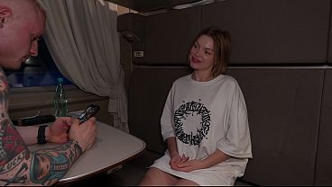 Complete Outsider Plowed My Pussy On The Train While Going Home For Bust