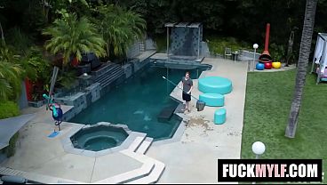 DAMN Lucky Poolboy Fucked Owners COUGAR Krissy Lynn, Jake Jace