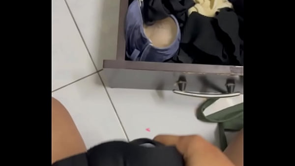 Masturbate With Workmate Lingerie's In Her Room And Jizz On My Panty