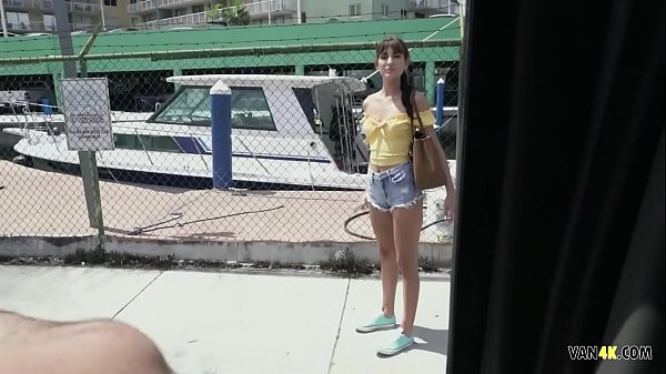 Picked Up On The Street For Money Like The Skank She Is - Dana Wolf Slammed In A Van