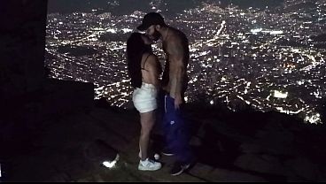 REAL AMATEUR - My Thirsty Tenant Fancied It Riskier: Outdoor Sex Overlooking The City