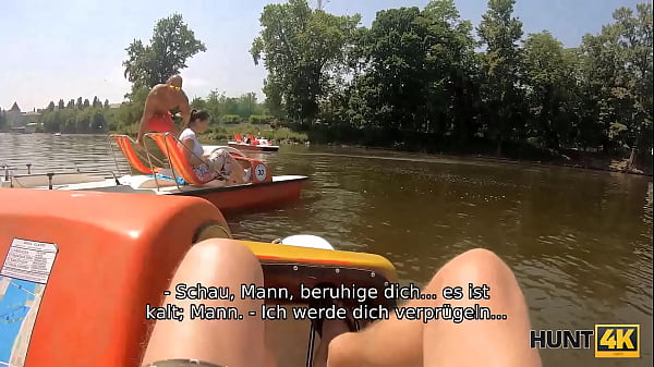 HUNT4K. Kurvige Tussi Mit Saftigen Titten Hat Sex Mit Fremdem Vor BF