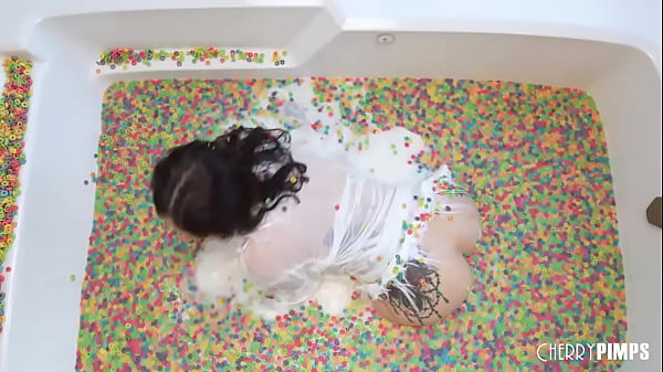 Chesty Decorated Alt Raven-haired Maddy May Plays With Her Food, Grinds Her Bean And Slams Herself With A Pink Dildo Solo