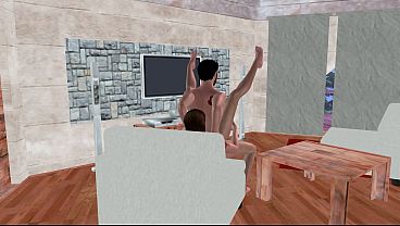Animated 3D Gay Porn - Stud Smashing Another Guy In Spoon Position On Floor