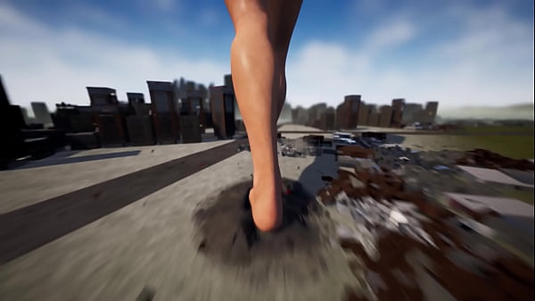 Giantess Rampage In The City