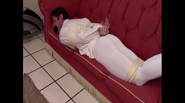 Peter Handgagged, Crammed Maw With Socks And Uncoverred Wearing Lycra Pants 1 FREE