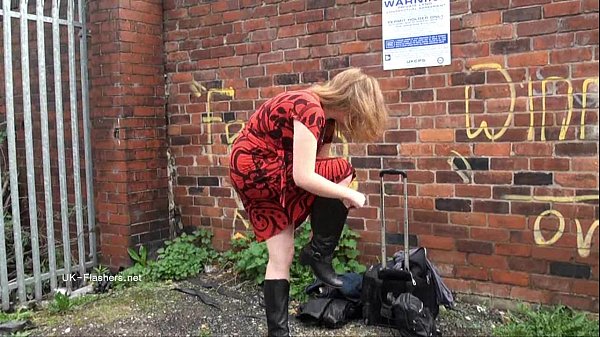 Longhaired Copper-haired Jannas Public Masturbation And Outdoor Milf Baring The Stre