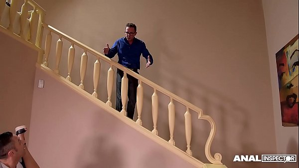 Backdoor Inspectors Cum All Over Babe Rivas' Massive Naturals After Booty Sex 3some