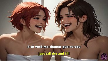 A Amiga Trans Da Minha Enteada - (My Stepdaughter's Trans Friend) - English Subtitles - AI Generated