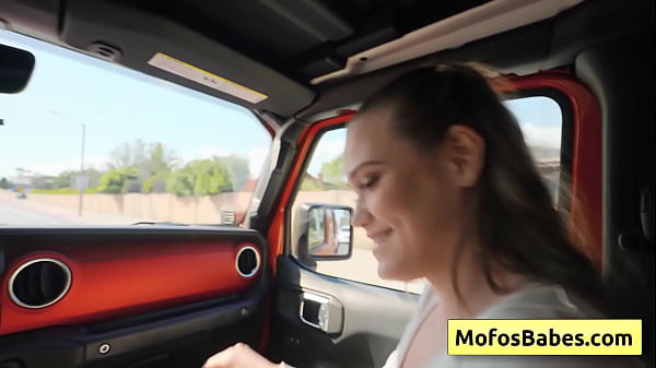 Fair-haired Nasty Barely-legal Swallowing Pole In The Ca While Her Friend Is Driving - Chloe Rose, Charles Dera