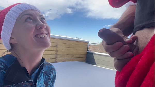 Santa Claus Offers Me An ANAL CREAM PIE 8 Inch Monster Meat Deepthroat In The Snow