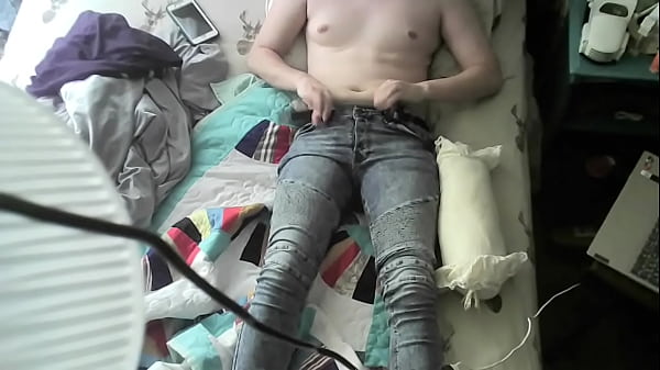 Male Grinds A Pillow Then Masturbates